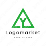 Yと山と正三角形のロゴ