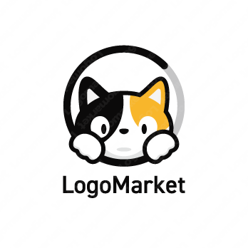ネコと繋がりとペットのロゴ
