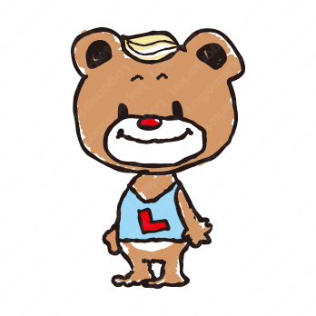 くまと男の子とかわいいのロゴ