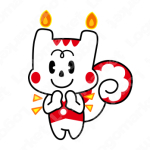 リスとお祝いと幸せのロゴ