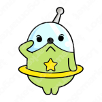 モグラと宇宙と警察のロゴ