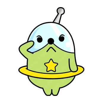 モグラと宇宙と警察のロゴ