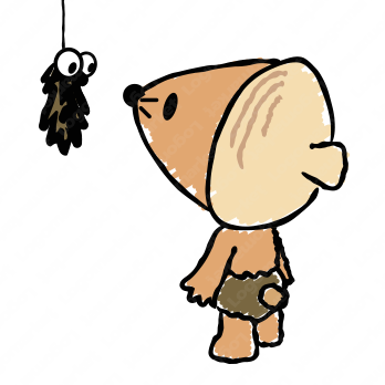 どんぐりとネズミと虫のロゴ