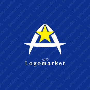 Aと成功イメージとチャレンジのロゴ