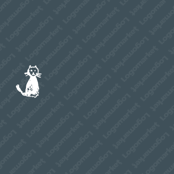 ネコとキャラクターとアンティークのロゴ