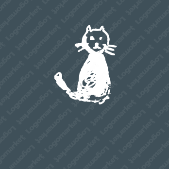 ネコとキャラクターとアンティークのロゴ