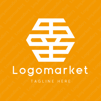 幸と家紋と文字紋のロゴ