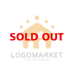 家と信頼と太陽のロゴ