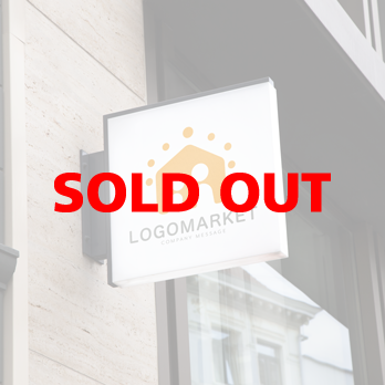 家と信頼と太陽のロゴ