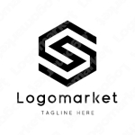 Sとsと六角形のロゴ