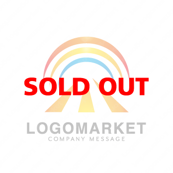 虹と希望と未来のロゴ