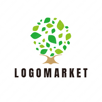 森と木と 自然のロゴ