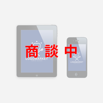 歯と海賊マークとかわいいのロゴ