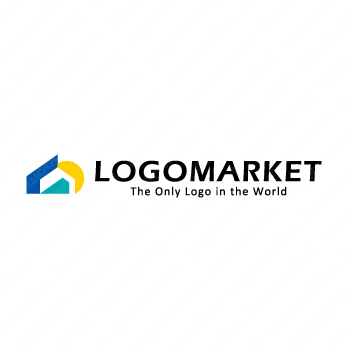 家と積み木とブロックのロゴ