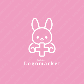 十字と安心とキャラクターのロゴ