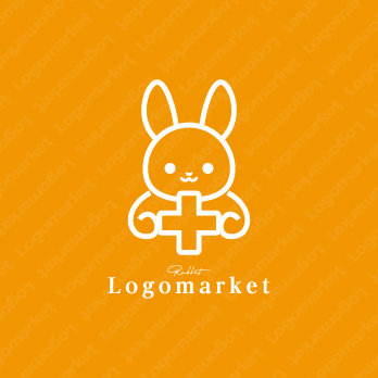 十字と安心とキャラクターのロゴ