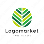 葉と植物と自然のロゴ