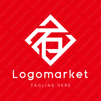 石と家紋と文字紋のロゴ