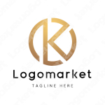 Kとkと正円のロゴ