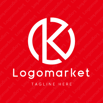 Kとkと正円のロゴ
