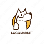 犬と猫とペットのロゴ