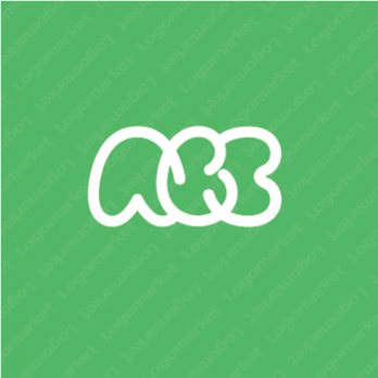 ABCとかわいいとシンプルのロゴ