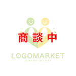 人と協力とハートのロゴ