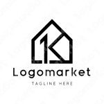 Kと1と家のロゴ