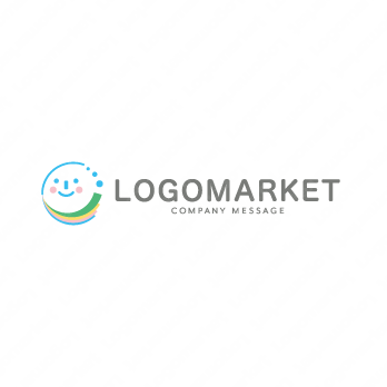 笑顔と虹と明るいのロゴ