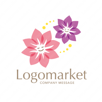 花と優しいと寄り添うのロゴ