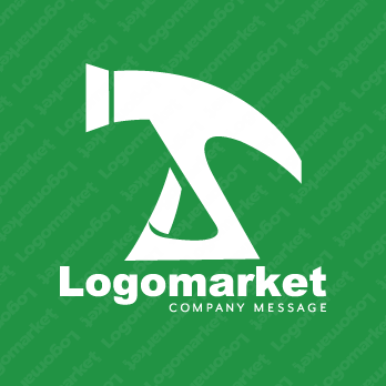 Sとハンマーと工具のロゴ