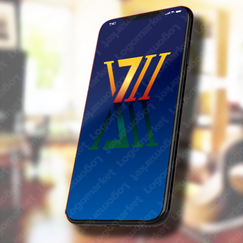 Viiと7とローマ数字のロゴ