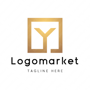 Yとyと正方形のロゴ
