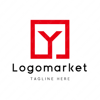 Yとyと正方形のロゴ