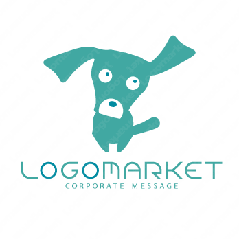 犬とペットとキャラクターのロゴ