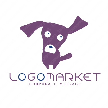 犬とペットとキャラクターのロゴ