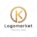 Kとkと正円のロゴ