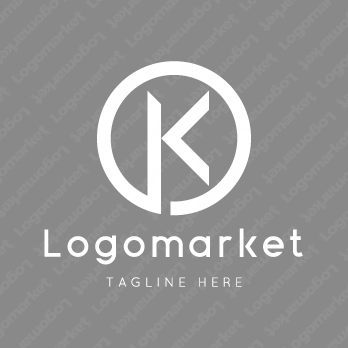 Kとkと正円のロゴ