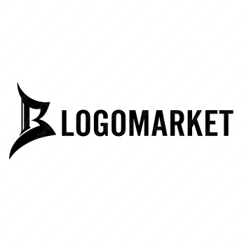 Bと曲線のロゴ