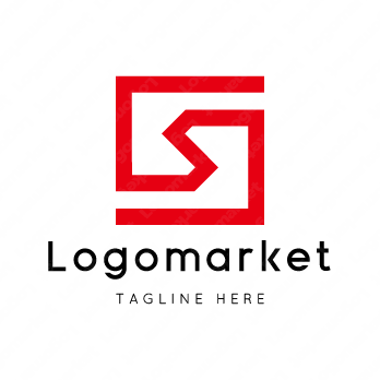 Sとsと正方形のロゴ