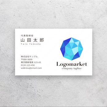宝石とクリスタルとジュエリーのロゴ