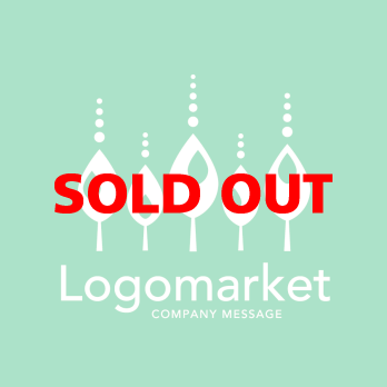 若葉と雫と癒しのロゴ