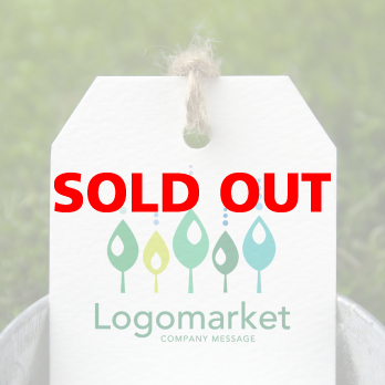 若葉と雫と癒しのロゴ