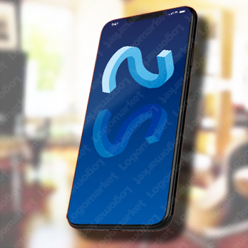 Nと繋がりと3Dのロゴ