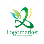 Lとグリーンとヒーリングのロゴ