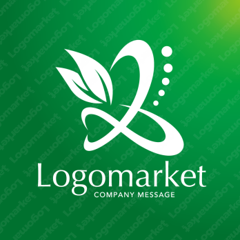 Lとグリーンとヒーリングのロゴ