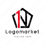 Nと1とナンバーワンのロゴ