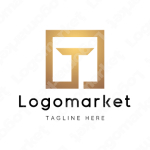 Tとtと正方形のロゴ