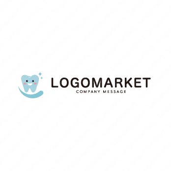 歯とキャラクターと親しみやすいのロゴ