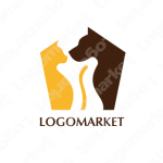 ペットと家とネコのロゴ